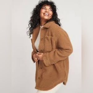 Cozy Sherpa Shacket Old Navy